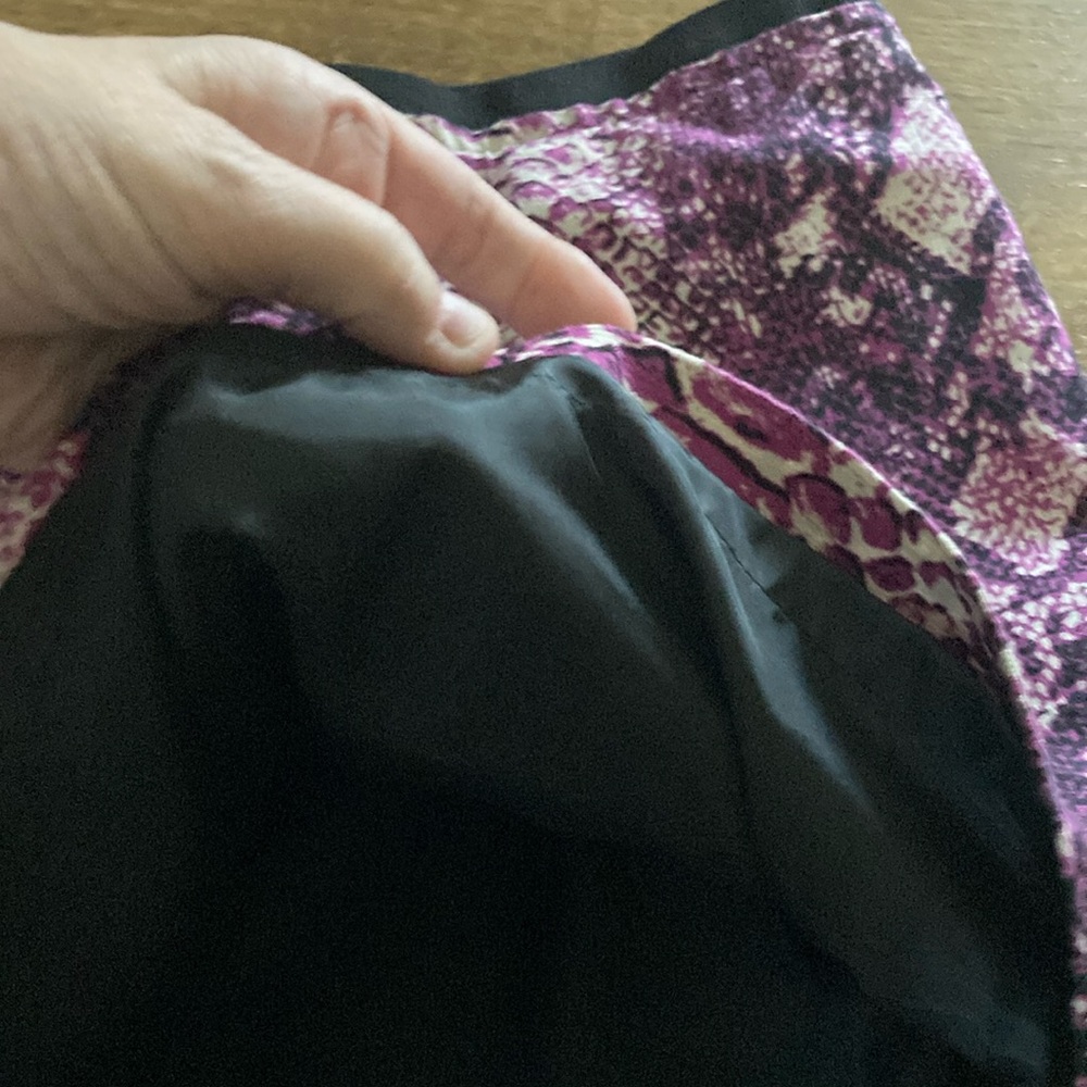 Purple Snake Print Mini Skirt - Picture 5 of 5